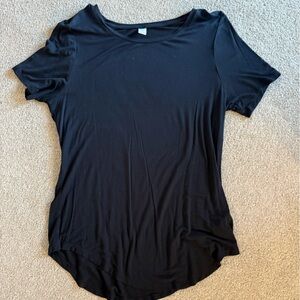 Old Navy Luxe Black Short Sleeve Tee